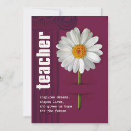 Danke, Lehrer. Benutzerdefinierte Karte von Daisy 