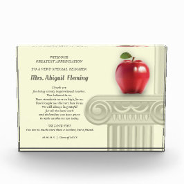 Danke, Lehrer. Individuelle Name-Geschenk Fotoblock