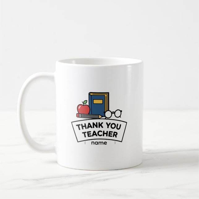Danke Lehrer – Kaffeetasse als Dankeschön Geschenk (Links)