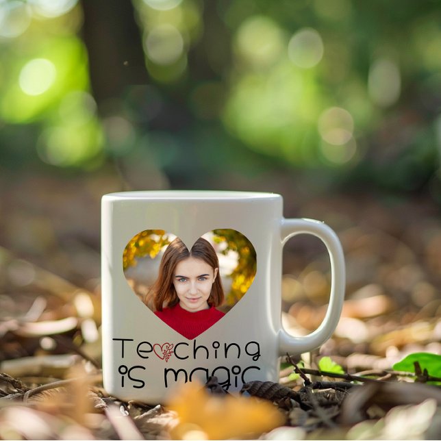 Danke Lehrer mit individuellem Foto Tasse (Von Creator hochgeladen)