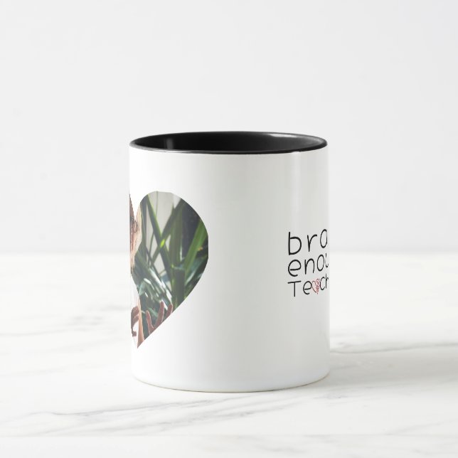 Danke Lehrer Personalisierte Kaffeetasse (Zentrum)