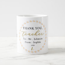 Danke Lehrer – Personalisierter Namens-Mug-Geschen