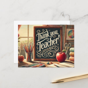 "Danke, Lehrer!" Postkarte