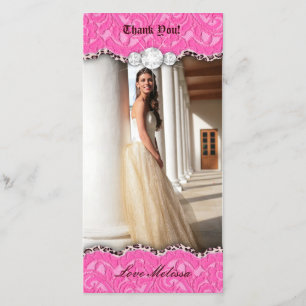 Danke Leopard-Spitze-Juwel-Bonbon 16 rosa b