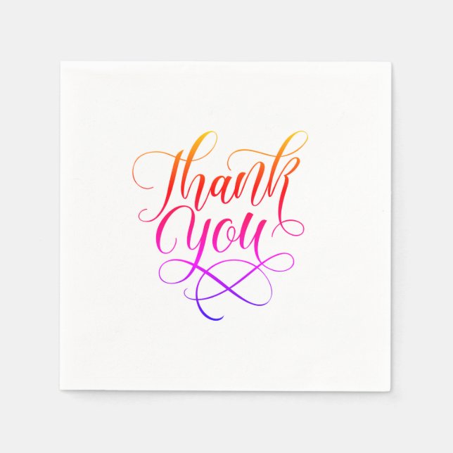 Danke, Lettern Napkin Serviette (Vorderseite)