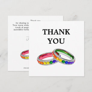 🌈Danke LGBTQ+ Verflochten im Stolz Dankeskarte