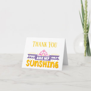 Danke - Lila Gelb "Mein Sonnenschein" Hochzeit