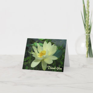 Danke Lilien-Blume Karte des gelben Wassers