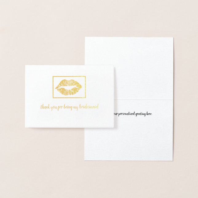 Danke Lip Print Folienkarte (Anzeige)