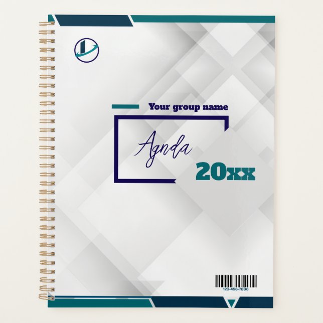 Danke & Logo & Text personalisieren Planer (Vorderseite)