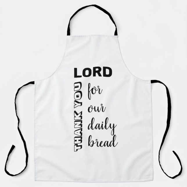 DANKE, LORD | Unser Tagesbrot | CHRISTLICHER SCHWA Schürze (Vorderseite)