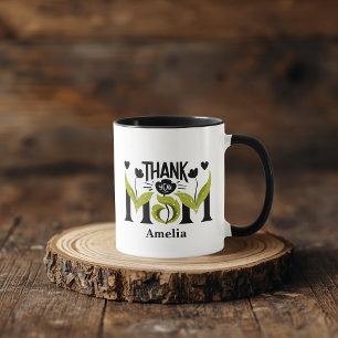 Danke Mama Blumenvase Personalisierter Becher Tasse