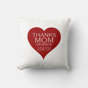 DANKE MAMA, DIE MICH Typografie personalisierbar g Kissen