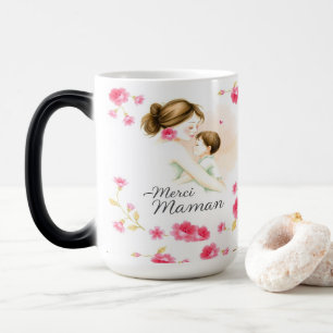 Danke, Mama - Emotional Watercolor Illustration fo Verwandlungstasse