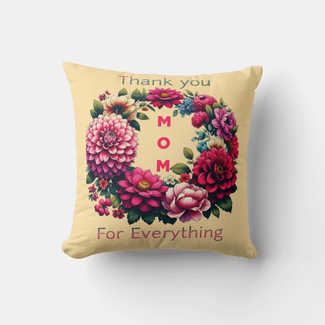 "Danke Mama für alles." Kissen (Vorderseite)