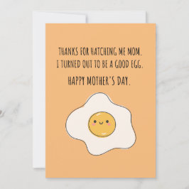 DANKE MAMA ICH BIN EIN GUTES EGG FEIERTAGSKARTE