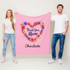 Danke Mama | Personalisierter Muttertag Fleecedecke
