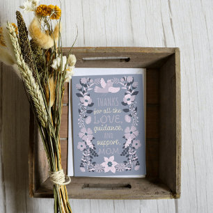 Danke, Mama Skandinavische Volkskunstschätzung Feiertagskarte