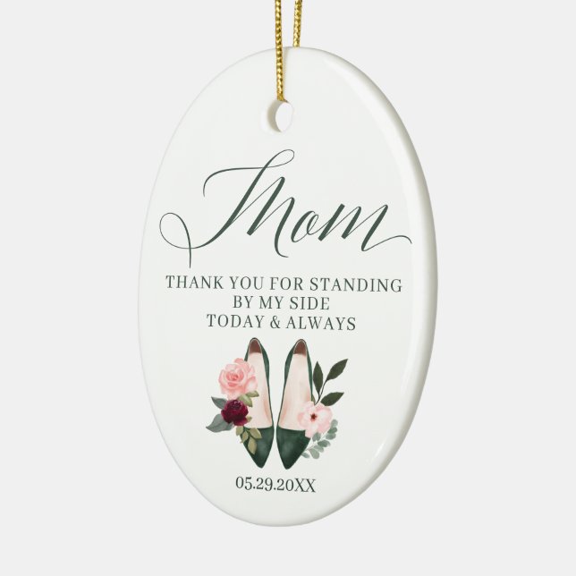 Danke Mama | Stehend von den Heelsen meiner Seiten Keramik Ornament (Links)
