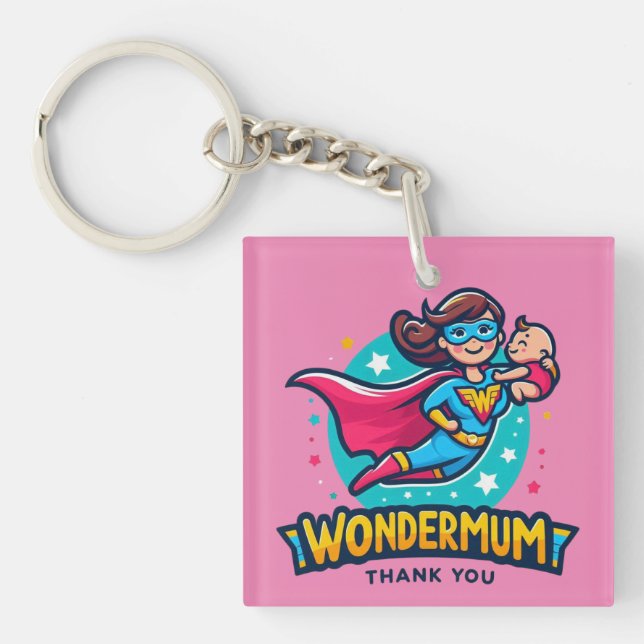 Danke Mama! T-Shirt Schlüsselanhänger (Vorderseite)