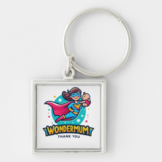 Danke Mama! T-Shirt Schlüsselanhänger (Vorne)