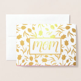 Danke, Mama. Tulip Painting Luxury Folienkarte