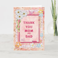 Danke, Mama und Papa, Blume, Kundenkarte