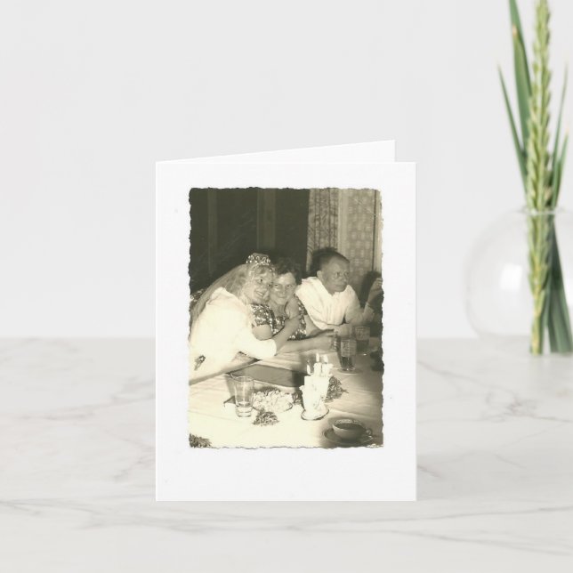 Danke, Mama und Vater, für meine Hochzeit! Dankeskarte (Vorderseite)
