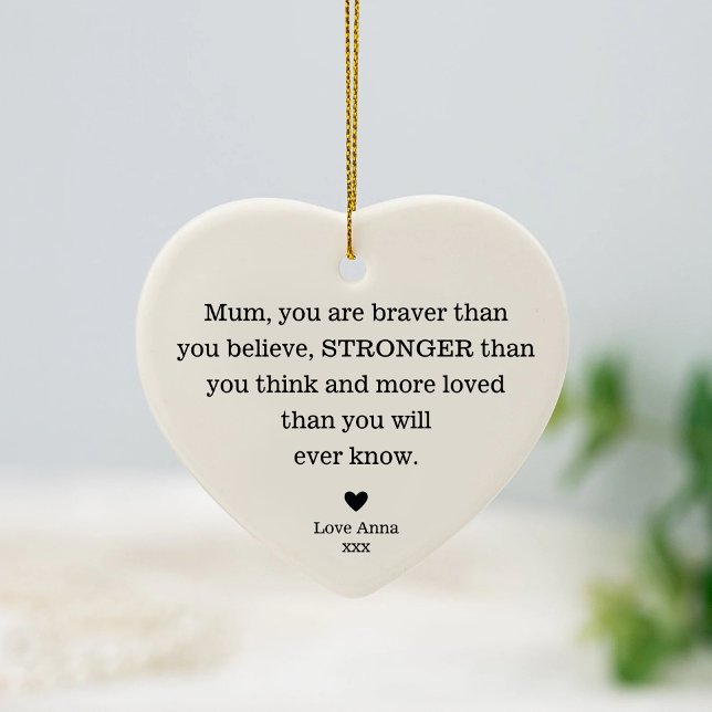 Danke, Mama's Day Mama's Birthday Mommy Keramik Ornament (Von Creator hochgeladen)