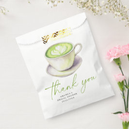 Danke Matcha Tea Brautparty Geschenktütchen