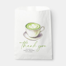 Danke Matcha Tea Brautparty Geschenktütchen