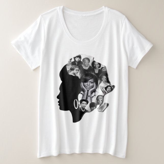 Danke, meine Sistas Große Größe T-Shirt (Design vorne)