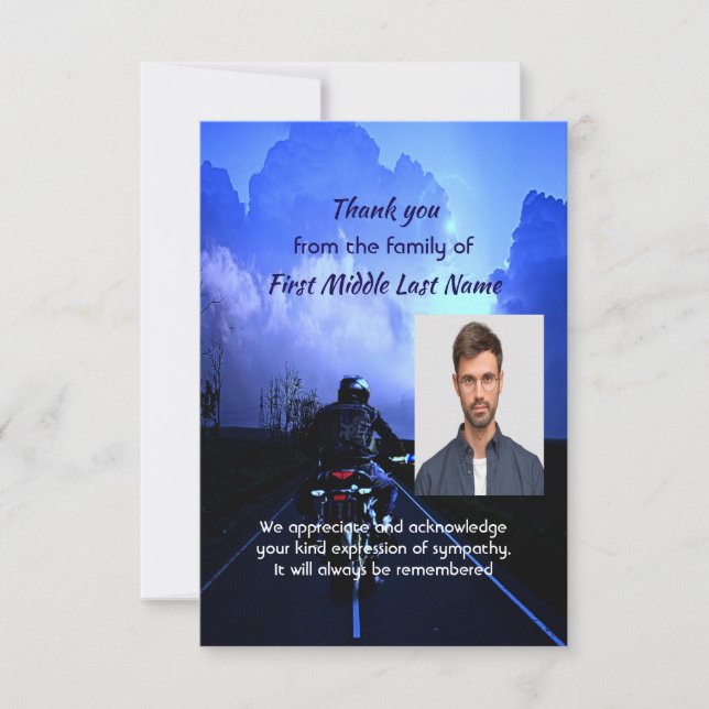 Danke Memorial Motorrad  (Vorderseite)