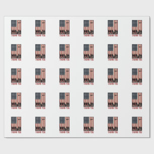 Danke Militär-Amerikanische-Flagge-Shirt-Design_1 Geschenkpapier