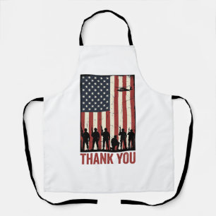 Danke Militär-Amerikanische-Flagge-Shirt-Design_1 Schürze
