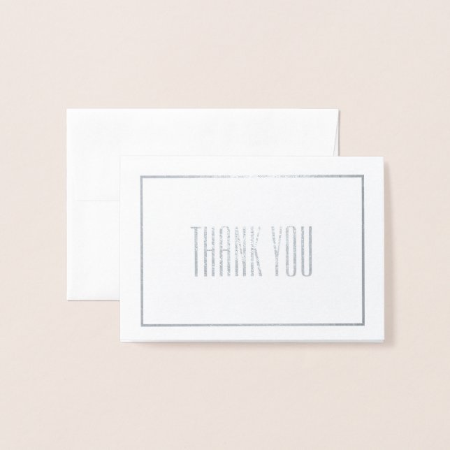 Danke Mini Folienkarte (Vorderseite mit Umschlag)