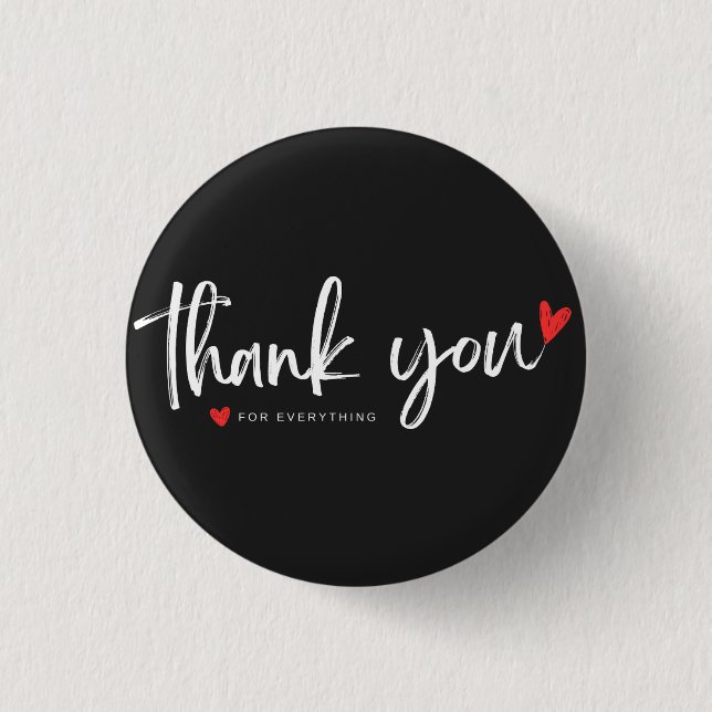 Danke Minimalist Button Badge (Vorderseite)