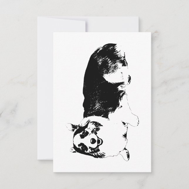 Danke mit einem Corgi-Lächeln (Vorderseite)
