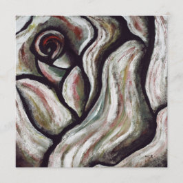 Danke, mit einer Rosen-feine Kunst-Malerei zu Dankeskarte