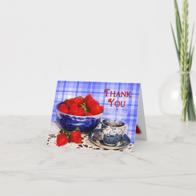 DANKE - MITTEILUNGSKARTEN - ANTIQUE BLUE (Vorderseite)