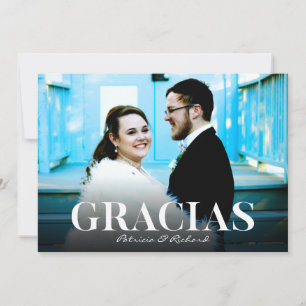 Danke Moderne Schrift Hochzeit Danke Foto Karte