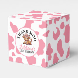 Danke Moo Baby Cow Print Geschenkschachtel