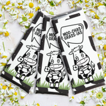 Danke Moo Cow Themed Personalisiert