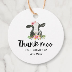 Danke Moo, dass du zum Geburtstag von Kuh Girl gek Geschenkanhänger