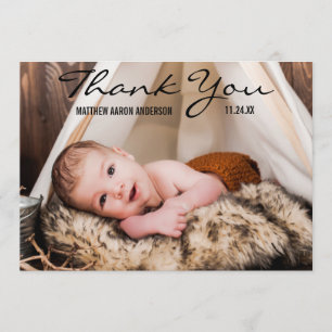 Danke neue Baby-Foto-Mitteilungs-Karte BT