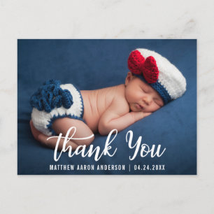 Danke neues Baby Modern Postkarte