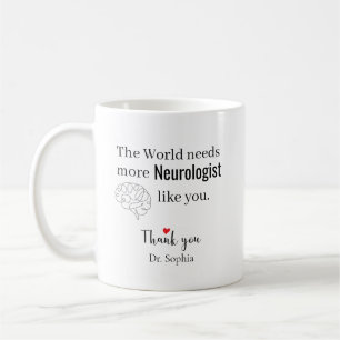 Danke Neurologe Benutzerdefinierter Name Kaffeetasse