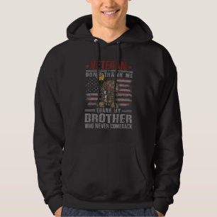 Danke nicht an meine Brüder, die nie Ba gekämpft h Hoodie