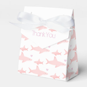 Danke Niedliche Haie Pink Baby Dusche Gefallen Box Geschenkschachtel