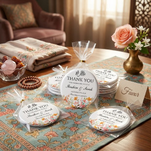Danke nikah muslimische Hochzeit Geschenk floral Magnet